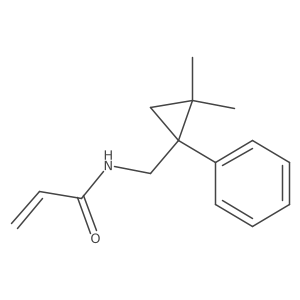 N-[(2,2-Dimethyl-1-phenylcyclopropyl)methyl]prop-2-enamide Structure