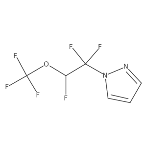1-[1,1,2-trifluoro-2-(trifluoromethoxy)ethyl]-1H-pyrazole结构式
