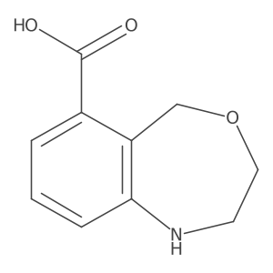 1,2,3,5-Tetrahydro-4,1-benzoxazepine-6-carboxylic acid Structure