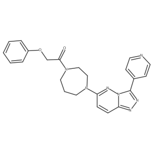 2-Phenoxy-1-[4-(3-pyridin-4-yl-[1,2,4]triazolo[4,3-b]pyridazin-6-yl)-1,4-diazepan-1-yl]ethanone Structure