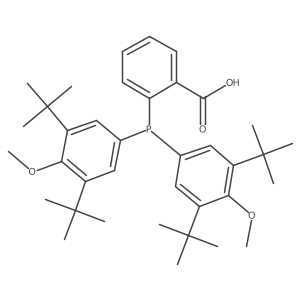 2-(Bis(3,5-di-tert-butyl-4-methoxyphenyl)phosphino)benzoic acid Structure
