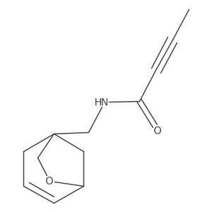 N-({6-oxabicyclo[3.2.1]oct-3-en-1-yl}methyl)but-2-ynamide结构式