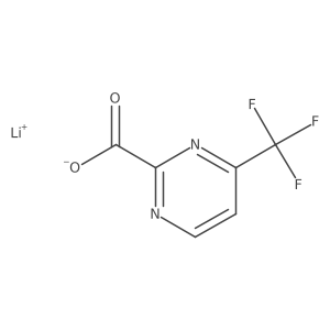 Lithium;4-(trifluoromethyl)pyrimidine-2-carboxylate Structure