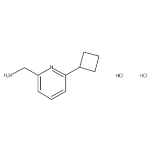 1-(6-Cyclobutylpyridin-2-yl)methanamine dihydrochloride Structure