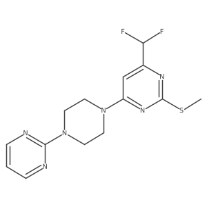 4-(Difluoromethyl)-2-(methylsulfanyl)-6-[4-(pyrimidin-2-yl)piperazin-1-yl]pyrimidine Structure