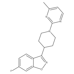 6-Fluoro-3-[1-(4-methylpyrimidin-2-yl)piperidin-4-yl]-1,2-benzoxazole Structure