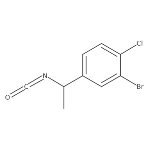 2-Bromo-1-chloro-4-(1-isocyanatoethyl)benzene Structure