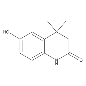 6-Hydroxy-4,4-dimethyl-3,4-dihydroquinolin-2(1H)-one Structure