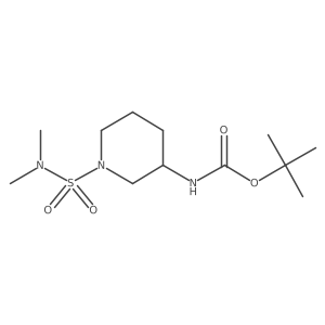 tert-butyl N-[(3R)-1-(dimethylsulfamoyl)piperidin-3-yl]carbamate结构式