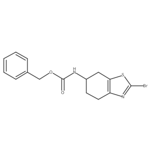 benzyl N-[(6S)-2-bromo-4,5,6,7-tetrahydro-1,3-benzothiazol-6-yl]carbamate Structure