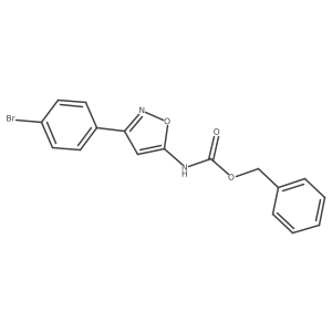 benzyl N-[3-(4-bromophenyl)-1,2-oxazol-5-yl]carbamate Structure
