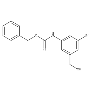 benzyl N-[3-bromo-5-(hydroxymethyl)phenyl]carbamate结构式