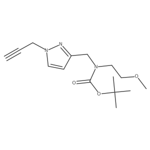 tert-butyl N-(2-methoxyethyl)-N-{[1-(prop-2-yn-1-yl)-1H-pyrazol-3-yl]methyl}carbamate结构式