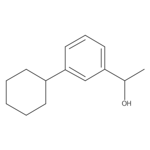1-(3-Cyclohexylphenyl)ethan-1-ol Structure