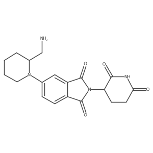 5-[(2S)-2-(aminomethyl)piperidin-1-yl]-2-(2,6-dioxopiperidin-3-yl)-2,3-dihydro-1H-isoindole-1,3-dione Structure