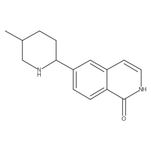rel-6-((2S,5R)-5-Methylpiperidin-2-yl)isoquinolin-1(2H)-one Structure
