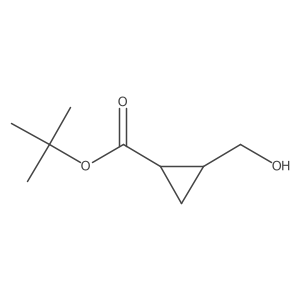 tert-Butyl (1S,2S)-2-(hydroxymethyl)cyclopropane-1-carboxylate Structure