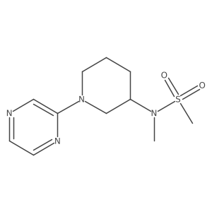 N-methyl-N-[1-(pyrazin-2-yl)piperidin-3-yl]methanesulfonamide结构式