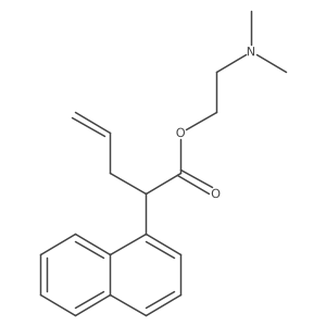 2-(Dimethylamino)ethyl I+/--2-propen-1-yl-1-naphthaleneacetate结构式
