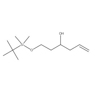 (R)-1-((tert-Butyldimethylsilyl)oxy)hex-5-en-3-ol结构式