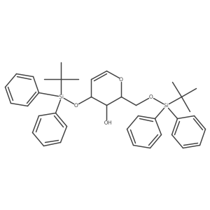 3,6-DI-O-Tert-butyldiphenylsilyl-D-galactal结构式