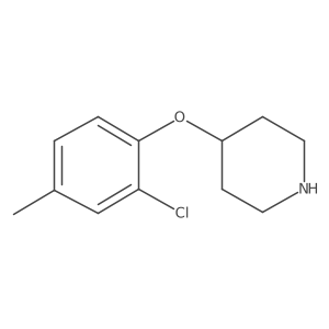 4-(2-Chloro-4-methylphenoxy)piperidine结构式