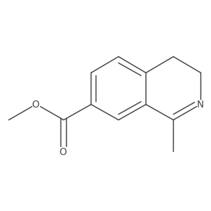 Methyl 1-methyl-3,4-dihydroisoquinoline-7-carboxylate结构式