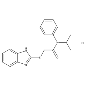 2-(1H-benzimidazol-2-ylsulfanyl)-N-isopropyl-N-phenyl-acetamide;hydrochloride Structure