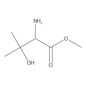(S)-Methyl 2-amino-3-hydroxy-3-methylbutanoate Structure