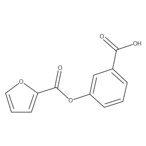 3-Carboxyphenyl 2-furancarboxylate Structure
