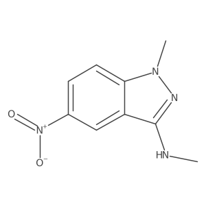 N,1-dimethyl-5-nitro-1h-indazol-3-amine结构式