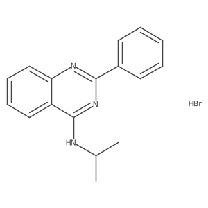 N-Isopropyl-2-phenyl-4-quinazolinamine hydrobromide结构式