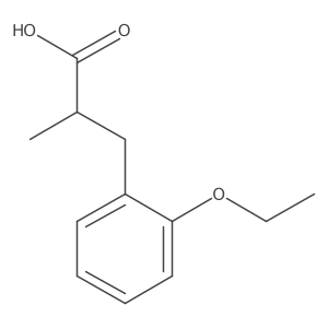 3-(2-Ethoxyphenyl)-2-methylpropanoic acid结构式