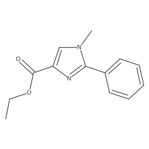 ethyl 1-methyl-2-phenyl-1H-4-imidazolecarboxylate结构式