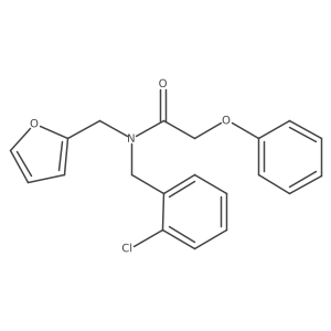 N-(2-chlorobenzyl)-N-(furan-2-ylmethyl)-2-phenoxyacetamide结构式