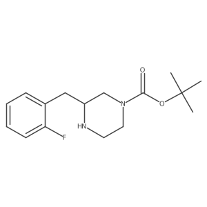 Tert-butyl 3-(2-fluorobenzyl)piperazine-1-carboxylate Structure