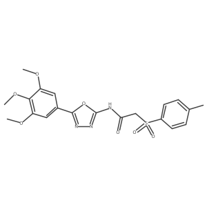 2-tosyl-N-(5-(3,4,5-trimethoxyphenyl)-1,3,4-oxadiazol-2-yl)acetamide Structure