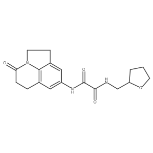 N1-(4-oxo-2,4,5,6-tetrahydro-1H-pyrrolo[3,2,1-ij]quinolin-8-yl)-N2-((tetrahydrofuran-2-yl)methyl)oxalamide Structure