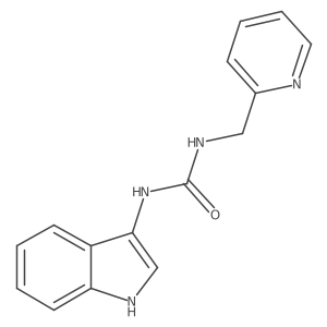 1-(1H-indol-3-yl)-3-(pyridin-2-ylmethyl)urea结构式