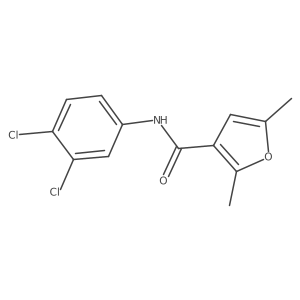 N-(3,4-dichlorophenyl)-2,5-dimethylfuran-3-carboxamide结构式