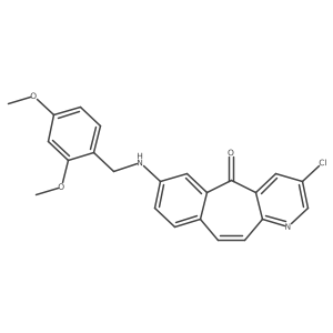 3-Chloro-7-[[(2,4-dimethoxyphenyl)methyl]amino]-5H-benzo[4,5]cyclohepta[1,2-b]pyridin-5-one Structure