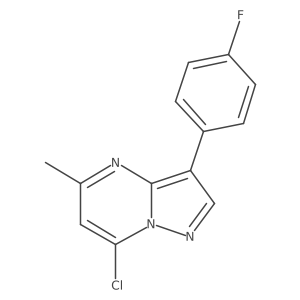 7-Chloro-3-(4-fluorophenyl)-5-methylpyrazolo[1,5-a]pyrimidine Structure