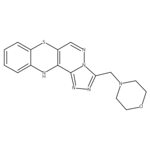 3-(Morpholinomethyl)-12H-1,2,4-triazolo(4',3':1,6)pyridazino(4,5-b)(1,4)benzothiazine结构式