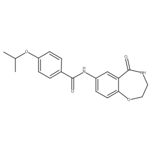 4-isopropoxy-N-(5-oxo-2,3,4,5-tetrahydrobenzo[f][1,4]oxazepin-7-yl)benzamide Structure