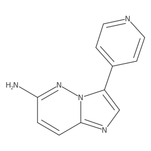 3-(4-Pyridinyl)imidazo[1,2-b]pyridazin-6-amine结构式