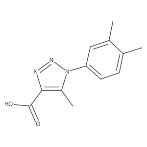1-(3,4-dimethylphenyl)-5-methyl-1H-1,2,3-triazole-4-carboxylic acid结构式