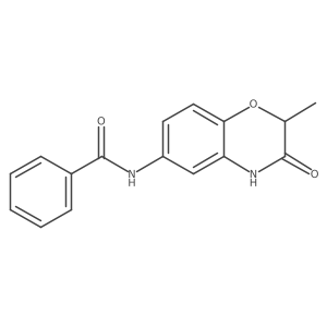N-(2-methyl-3-oxo-3,4-dihydro-2H-1,4-benzoxazin-6-yl)benzamide结构式