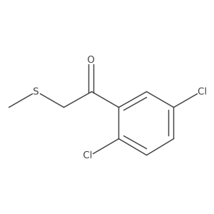 1-(2,5-Dichlorophenyl)-2-(methylsulfanyl)ethan-1-one Structure