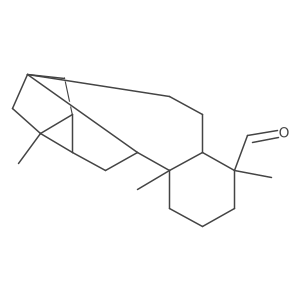 6a,8-Methano-6aH-cyclopropa[b]phenanthrene-4-carboxaldehyde, tetradecahydro-4,7a,9b-trimethyl-, (4R,4aS,6aS,7aR,8S,8aR,9aR,9bS)-结构式