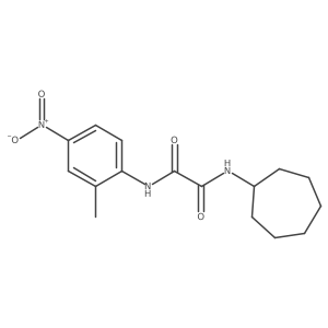 N1-cycloheptyl-N2-(2-methyl-4-nitrophenyl)oxalamide Structure